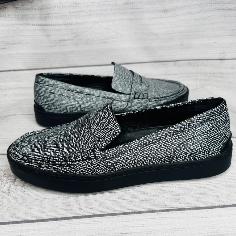 Rag & Bone Women’s Shoes Colby Loafers‎ Leather Size 37/7 Black White